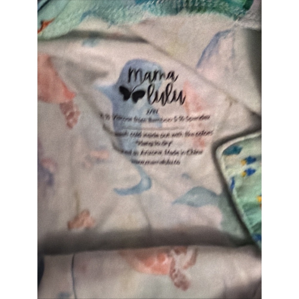 Mama Lulu Toddler Boys 2T/3T Ocean Friends Overalls Romper Outfit Bamboo - Picture 4 of 4